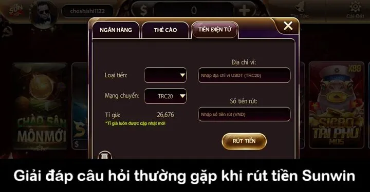 Khi rút tiền, game thủ thường có thắc mắc gì?