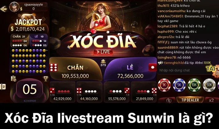 Xóc Đĩa Livestream Sunwin là gì?