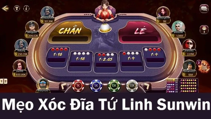 Cao thủ vào tiền đầu tư Xóc Đĩa Tứ Linh Sunwin như thế nào?